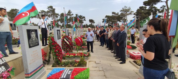 Nərimanovda şəhid Kamran Hüseynovun doğum günü qeyd olundu - FOTOLAR